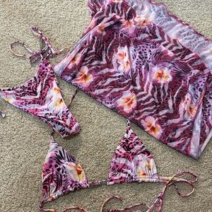 I AM GIA bikini set with sarong